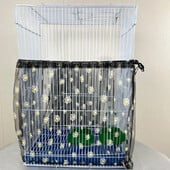 Capac pentru cușcă de păsări Plasă de nailon Păsări Papagal Blocare praf Hotă de protecție din țesătură respirabilă Accesorii pentru cușcă de curățare ușoară