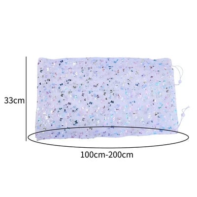 Capac pentru cușcă de păsări Plasă de nailon Păsări Papagal Blocare praf Hotă de protecție din țesătură respirabilă Accesorii pentru cușcă de curățare ușoară