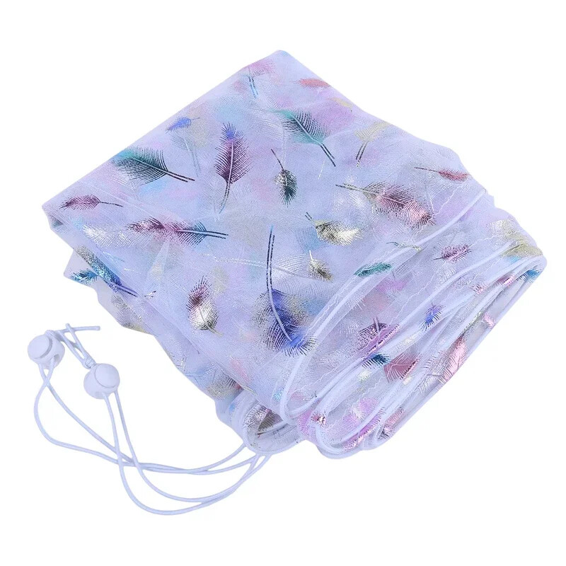 Capac pentru cușcă de păsări Plasă de nailon Păsări Papagal Blocare praf Hotă de protecție din țesătură respirabilă Accesorii pentru cușcă de curățare ușoară