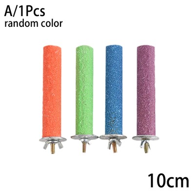 Új csúcskategóriás, 1db madársügér állvány, fából készült durva madarak mancs csiszoló sügér álló papagáj játék kisállatkellékek véletlenszerű színes eszköz