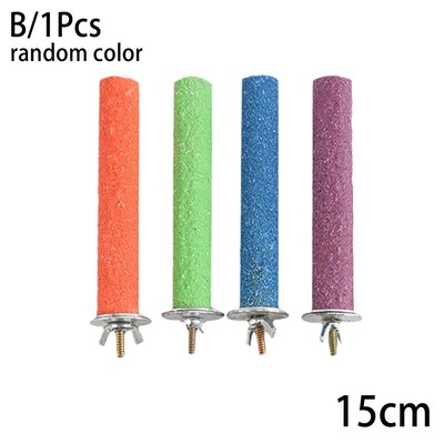 Új csúcskategóriás, 1db madársügér állvány, fából készült durva madarak mancs csiszoló sügér álló papagáj játék kisállatkellékek véletlenszerű színes eszköz