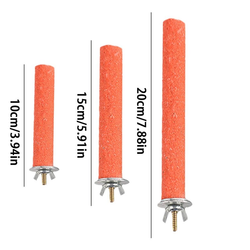 Új csúcskategóriás, 1db madársügér állvány, fából készült durva madarak mancs csiszoló sügér álló papagáj játék kisállatkellékek véletlenszerű színes eszköz