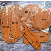 Aukštos kokybės ovalus apvalus dugnas mezgimo krepšiui PU odos pagrindo formuotojas Moteriški krepšiai Rankų darbo „pasidaryk pats“ krepšio priedai