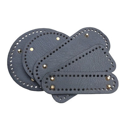 Aukštos kokybės ovalus apvalus dugnas mezgimo krepšiui PU odos pagrindo formuotojas Moteriški krepšiai Rankų darbo „pasidaryk pats“ krepšio priedai