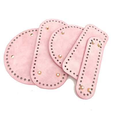 Aukštos kokybės ovalus apvalus dugnas mezgimo krepšiui PU odos pagrindo formuotojas Moteriški krepšiai Rankų darbo „pasidaryk pats“ krepšio priedai