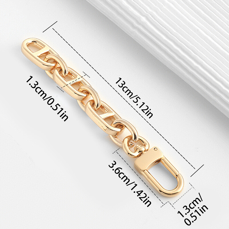 Метална верига за жени Удължаване на каишка за чанта Дръжки за ръчна чанта Резервна каишка за чанта през рамо Портмоне Направи си сам чанта с верига Аксесоари