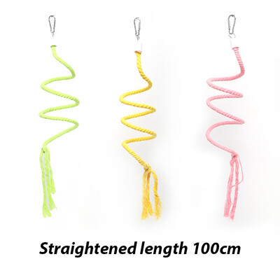 1 db Véletlenszerű szín S/M madárketrec Kiegészítők Játékok papagájoknak Madárrágó Hegymászó hinta Kisállatkellékek Jouet Pour Perroquet D9096