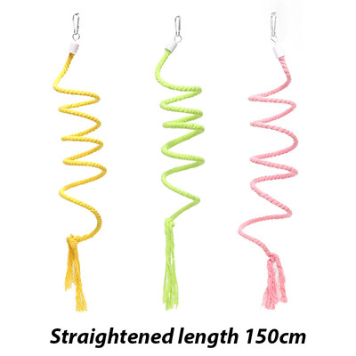 1 db Véletlenszerű szín S/M madárketrec Kiegészítők Játékok papagájoknak Madárrágó Hegymászó hinta Kisállatkellékek Jouet Pour Perroquet D9096