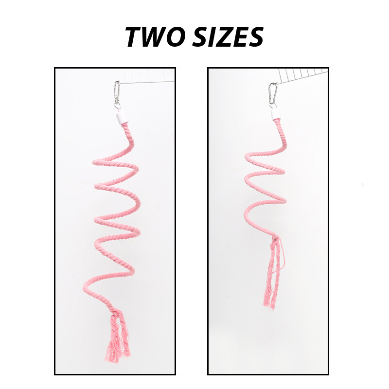 1 db Véletlenszerű szín S/M madárketrec Kiegészítők Játékok papagájoknak Madárrágó Hegymászó hinta Kisállatkellékek Jouet Pour Perroquet D9096