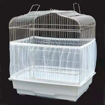 Κάλυμμα Birdcage Nylon Mesh Κάλυμμα πουλιών Parrot Dust Blocking αναπνεύσιμο υφασμάτινο πλέγμα προστατευτική κουκούλα Εύκολο καθάρισμα Αξεσουάρ κλουβιού