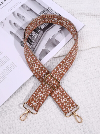 Jednoduchá dámska kabelka, náhradný popruh, široký ramenný popruh, dlhý crossbody, kabelky v etnickom štýle, doplnky