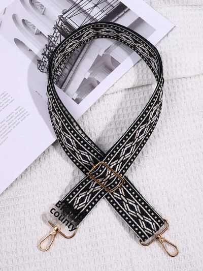 Jednoduchá dámska kabelka, náhradný popruh, široký ramenný popruh, dlhý crossbody, kabelky v etnickom štýle, doplnky