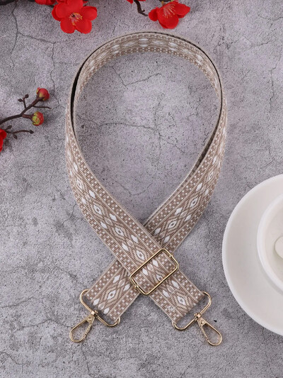 Jednoduchá dámska kabelka, náhradný popruh, široký ramenný popruh, dlhý crossbody, kabelky v etnickom štýle, doplnky