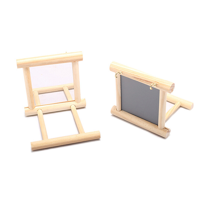 Oglindă din lemn pentru păsări cu suport de biban Suport de jucărie pentru păsări Jucărie pentru păsări pentru papagali, perusi, calote, cușcă, accesorii pentru perusi