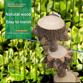 Paukščių platforma ešerių žaidimų aikštelė papūgams, narvelis Natūralaus medžio žaidimų stovas Papūgos plokšti laktai vidutiniams paukščiams naminiams gyvūnėliams reikmenys