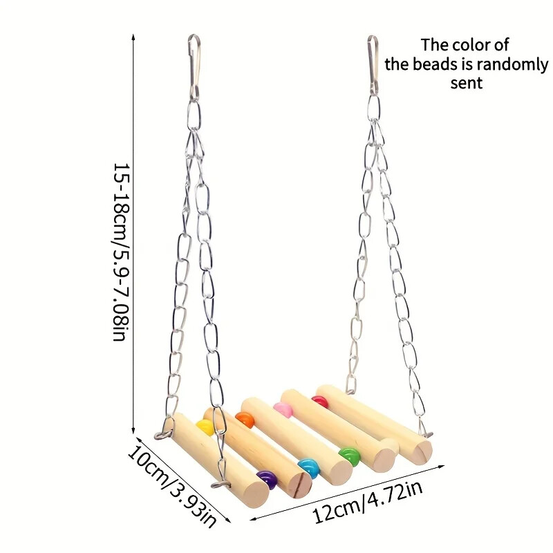 Πουλιά Παιχνίδι Pet Πουλί Παπαγάλος Parakeet Budgie Cockatiel Cage Hut Nest Bird Toy Αιώρα Swing Toy Κρεμαστό παιχνίδι Brinquedo Pet Supplies