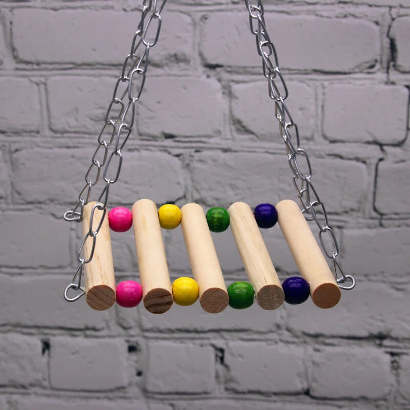 Πουλιά Παιχνίδι Pet Πουλί Παπαγάλος Parakeet Budgie Cockatiel Cage Hut Nest Bird Toy Αιώρα Swing Toy Κρεμαστό παιχνίδι Brinquedo Pet Supplies