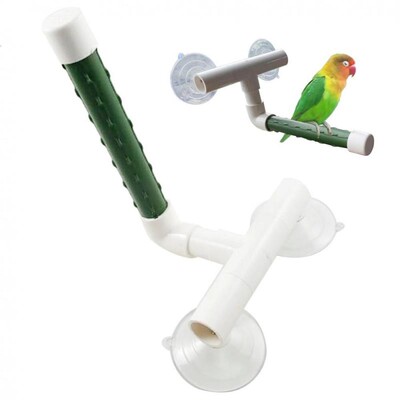 1 τμχ Parrot Bath Bath Stand Παιχνίδια Πλατφόρμας Βεντούζα Βεντούζα Παπαγάλος Παράθυρο ντους Πέρκα Παιχνίδι Πουλί Παιχνίδι Αξεσουάρ για κατοικίδια