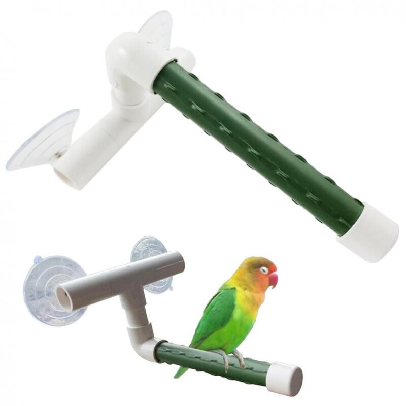 1 db papagáj fürdőkád zuhanyállvány játékok emelvény tapadókorongos állvány papagáj álló zuhany ablak sügér játék madár játék kisállat kiegészítők