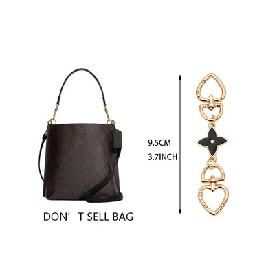 1 buc. Lanț de extensie pentru geantă Poșetă cu lanț în formă de inimă, curea pentru geantă de mână, cataramă pentru agățat, lanț de bricolaj, farmec, accesorii pentru geanta de umăr