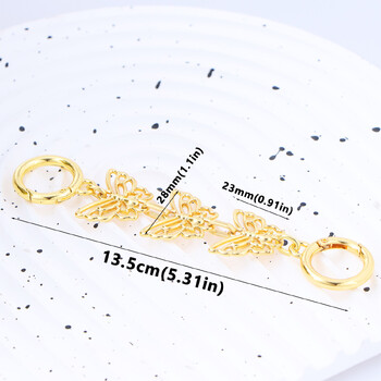 1PC Butterfly Purse Extender Chain Bag Chain Strap Handbag Shoulder Strap Chain Chain DIY Metal Chain Extender