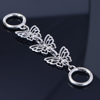 1 db Butterfly pénztárca hosszabbító lánctáska láncszíj kézitáska vállpánt lánc barkács fém lánchosszabbító