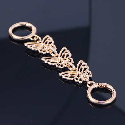 1 db Butterfly pénztárca hosszabbító lánctáska láncszíj kézitáska vállpánt lánc barkács fém lánchosszabbító