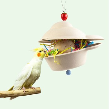 67JE Bird Molar Toy for Parrots Χαρτί/ Rattan Birds Molar Reliable Chewable Bites Grass Colorful Parrot Toy Bird Boring Toy