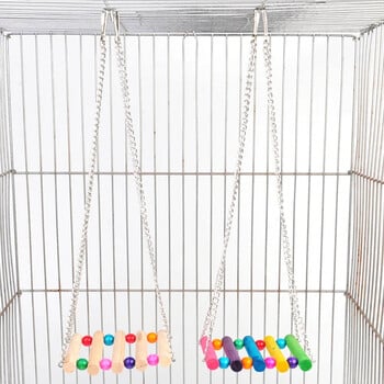 Parrot Toys Pet Bird Swing αιώρα Μικρά πουλιά Παιχνίδια μασήματος για Parakeets Cockatiel Conures Finches Budgie Macaws Love Bird