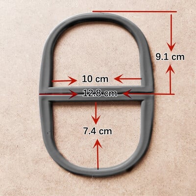 2 ks okrúhle živicové rukoväte v tvare D pre ručne vyrobenú kabelku, rám kabelky, DIY tkané doplnky na tašky, módne rukoväte na tašky