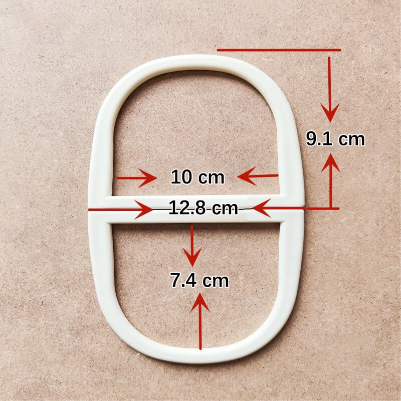 2 ks okrúhle živicové rukoväte v tvare D pre ručne vyrobenú kabelku, rám kabelky, DIY tkané doplnky na tašky, módne rukoväte na tašky