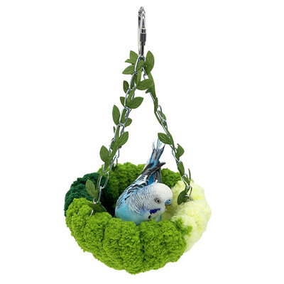 Madárfüggőágy függőágy vastag korall bársony meleg madárfészek Madárketrec Kiegészítők Madárhinta papagáj papagájhoz Lovebird Conure