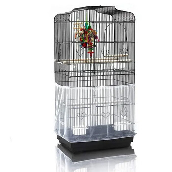 Κάλυμμα Birdcage Nylon Mesh Κάλυμμα πουλιών Parrot Dust Blocking αναπνεύσιμο υφασμάτινο πλέγμα προστατευτική κουκούλα Εύκολο καθάρισμα Αξεσουάρ κλουβιού