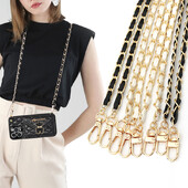 120 cm retiazkový popruh na kabelku, retiazky na crossbody, náhradné kožené retiazkové popruhy na kabelku cez rameno, retiazkové popruhy, DIY pre ženy a dievčatá, súčasť príslušenstva.