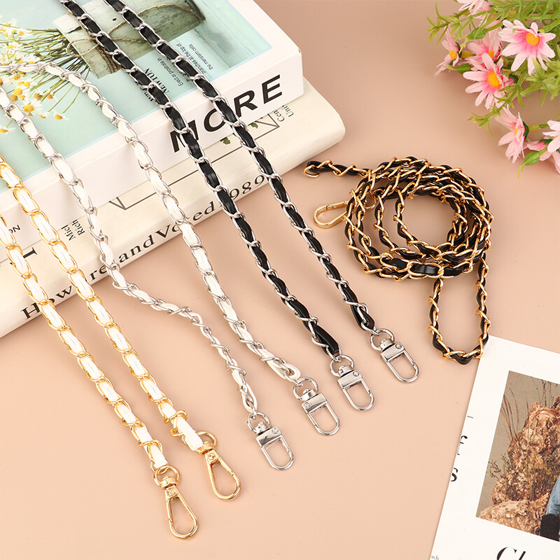 120 cm retiazkový popruh na kabelku, retiazky na crossbody, náhradné kožené retiazkové popruhy na kabelku cez rameno, retiazkové popruhy, DIY pre ženy a dievčatá, súčasť príslušenstva.