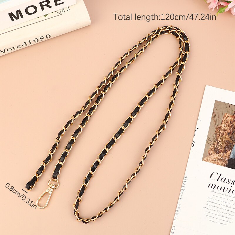 120 cm retiazkový popruh na kabelku, retiazky na crossbody, náhradné kožené retiazkové popruhy na kabelku cez rameno, retiazkové popruhy, DIY pre ženy a dievčatá, súčasť príslušenstva.