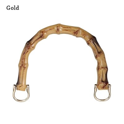 Χειροποίητα D Shape Bamboo Bag Handles Handbag DIY Tote τσάντα τσάντα αντικατάστασης λαβές κατασκευής αξεσουάρ τσάντας