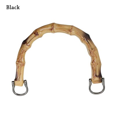 Χειροποίητα D Shape Bamboo Bag Handles Handbag DIY Tote τσάντα τσάντα αντικατάστασης λαβές κατασκευής αξεσουάρ τσάντας