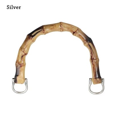 Χειροποίητα D Shape Bamboo Bag Handles Handbag DIY Tote τσάντα τσάντα αντικατάστασης λαβές κατασκευής αξεσουάρ τσάντας