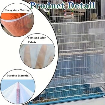 1PC Bird Cage Net Amazon.com κλουβί πουλιών splash net δίχτυ δίχτυ δίχτυα πρόληψη πτήσης με κλουβί πουλιών