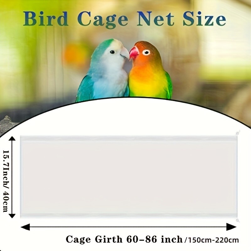 1PC Bird Cage Net Amazon.com paukščių narvelio purslų tinklas tinklelis paukščių narvelio skrydžio prevencija
