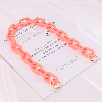 DIY Chunky akril láncpánt kézitáska táskákhoz Candy Color vállpánt 30 cm-130 cm akril kézitáska válltáska lánc