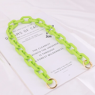 DIY Chunky akril láncpánt kézitáska táskákhoz Candy Color vállpánt 30 cm-130 cm akril kézitáska válltáska lánc