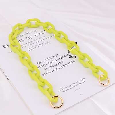 DIY Chunky akril láncpánt kézitáska táskákhoz Candy Color vállpánt 30 cm-130 cm akril kézitáska válltáska lánc