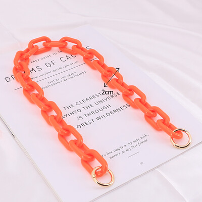 DIY Chunky akril láncpánt kézitáska táskákhoz Candy Color vállpánt 30 cm-130 cm akril kézitáska válltáska lánc