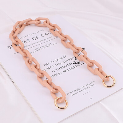 DIY Chunky akril láncpánt kézitáska táskákhoz Candy Color vállpánt 30 cm-130 cm akril kézitáska válltáska lánc