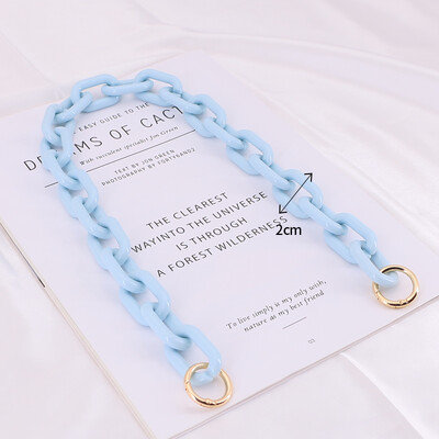 DIY Chunky akril láncpánt kézitáska táskákhoz Candy Color vállpánt 30 cm-130 cm akril kézitáska válltáska lánc