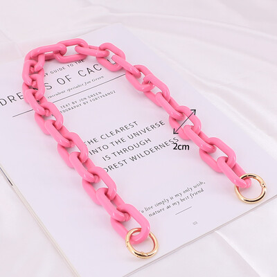 DIY Chunky akril láncpánt kézitáska táskákhoz Candy Color vállpánt 30 cm-130 cm akril kézitáska válltáska lánc