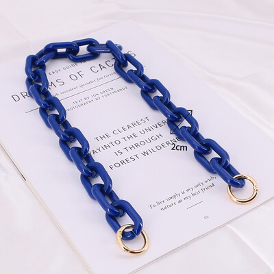 DIY Chunky akril láncpánt kézitáska táskákhoz Candy Color vállpánt 30 cm-130 cm akril kézitáska válltáska lánc