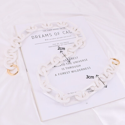 DIY Chunky akril láncpánt kézitáska táskákhoz Candy Color vállpánt 30 cm-130 cm akril kézitáska válltáska lánc